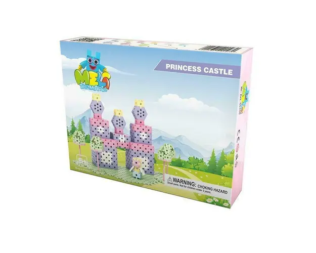 Set creativ de constructie Castelul Printesei, 434 piese, Meli