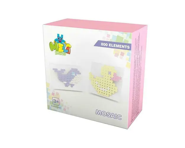 Set creativ de constructie, Minis Pastel 800 piese, Meli