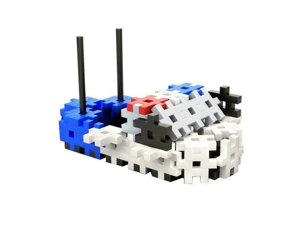 Set creativ de constructie Politia, 117 piese, Meli