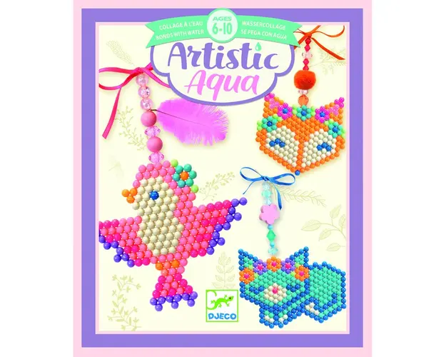Djeco - Set creativ , animale din margele