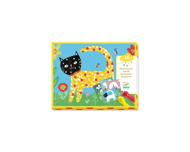 Djeco - Set creativ Bebe deseneaza cu buline
