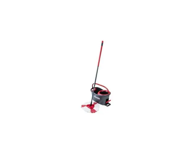 Set curatenie, galeata cu pedala si storcator, cu mop si maner, Vileda Easy Wring Turbo