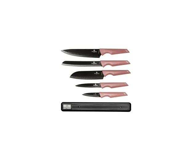 Set cutite, 6 piese, cu suport magnetic, Rose, Berlinger Haus, BH 2700