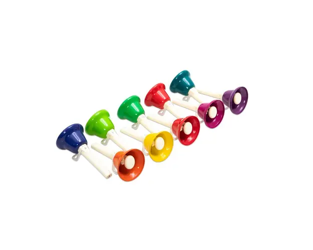 Set de 10 clopotei acordati diatonic, cu oprire