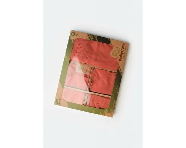 Set de 10 piese pentru nou nascut - 100% bumbac organic - Scortisoara, BabyCosy