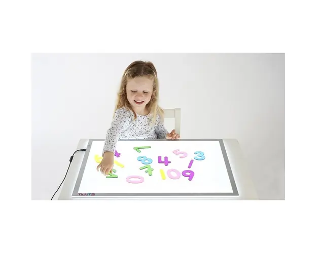 Set de 14 numere colorate transparente de inaltime 70 mm