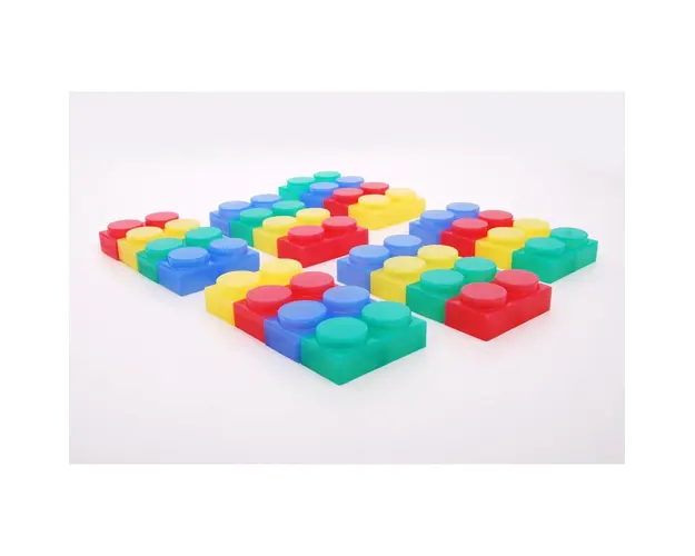 Set de 24 cuburi de constructii moi SiliShapes