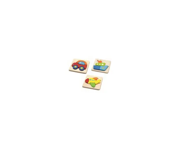 Set de 3 puzzle lemn MIJLOACE DE TRANSPORT