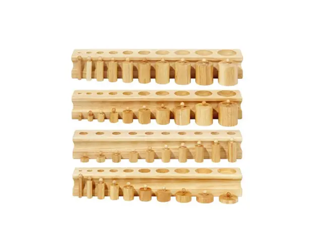 Set de 4 cilindrii Montessori - Cylinder Blocks
