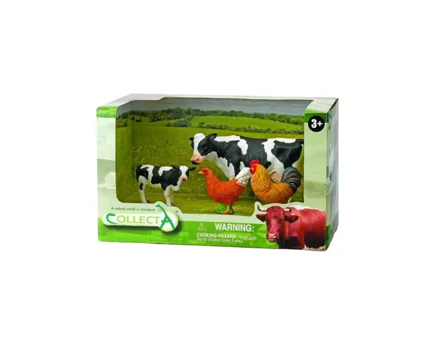 Set de 4 figurine pictate manual Ferma 1 89263