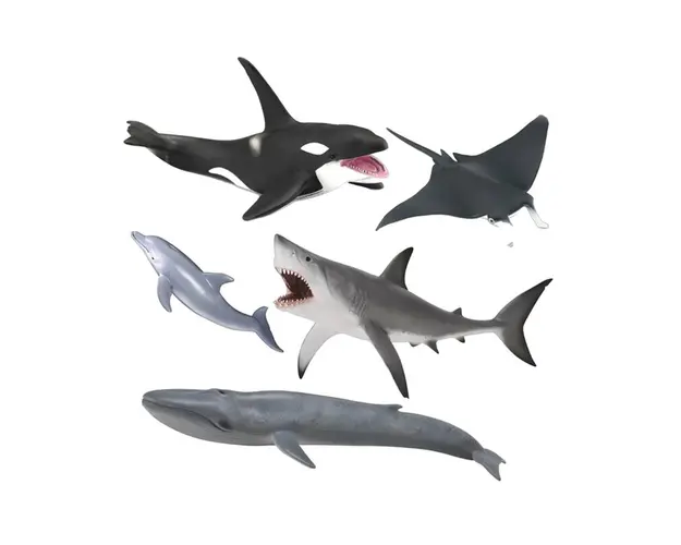 Set de 5 figurine pictate manual Viata Marina