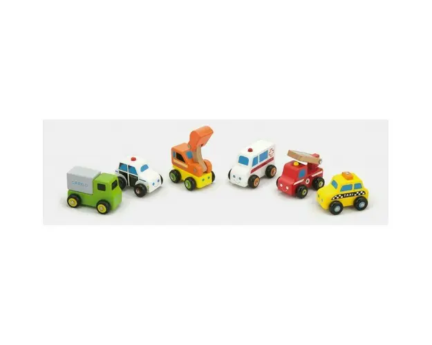 Viga - Set vehicule Mini , 6 piese, Serviciul de urgente