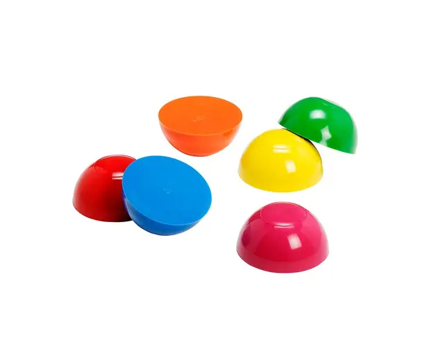 Set de 6 semisfere proprioceptive gonflabile Junior Stones in 6 culori