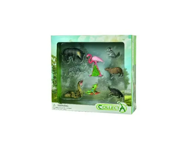 Collecta - Set de 8 figurine pictate manual Wild Life