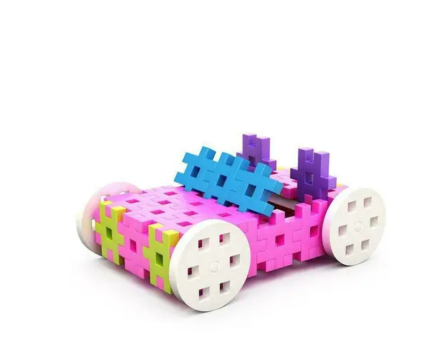 Set de constructie creativa Constructor Pink 400 piese, Meli