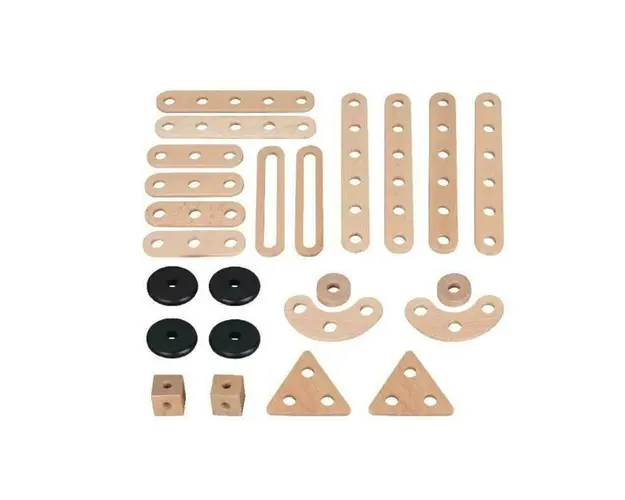 Set de constructie, din lemn, MAMAMEMO