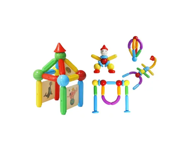 Set de constructie magnetic - STICK (48 piese)
