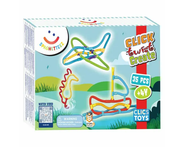 Set de construit cu magnet Spaghetteez 35 piese