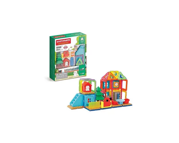 Clicstoys - Set de construit Magformers- Casa Milo, 33 piese