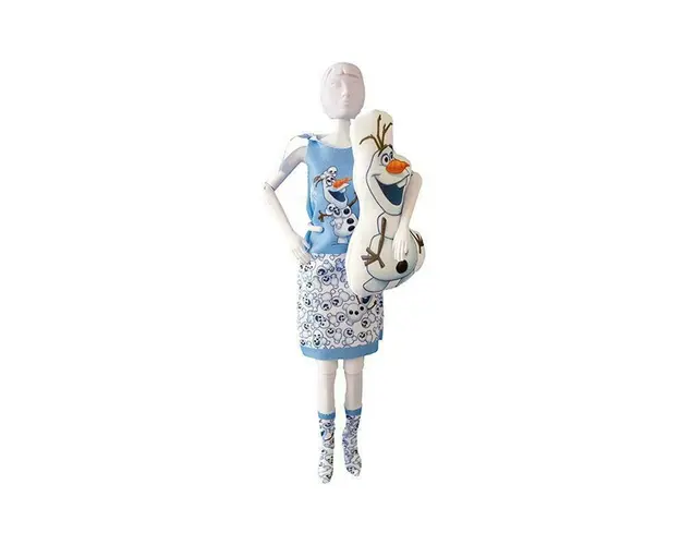 Set de croitorie hainute pentru papusi Couture Disney Sleepy Sweet Olaf, Dress Your Doll