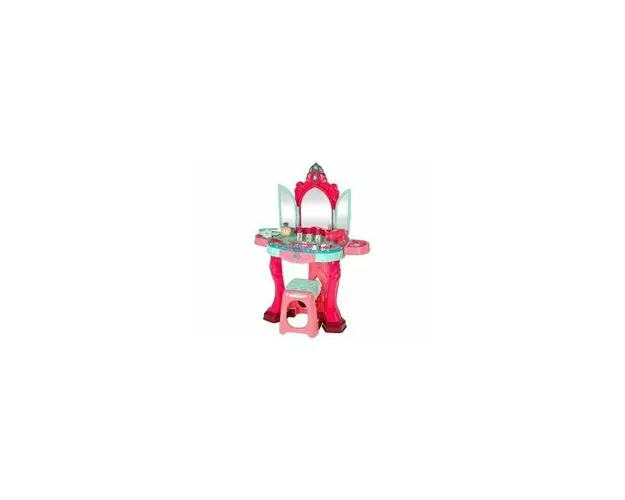 Set de frumuseste cu accesorii, masa de toaleta pentru fetite, LeanToys, 9436