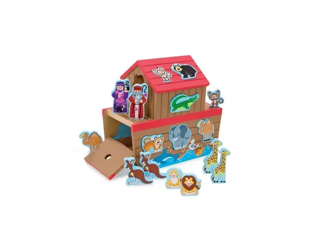 Melissa & Doug - Set de joaca din lemn Arca lui Noe