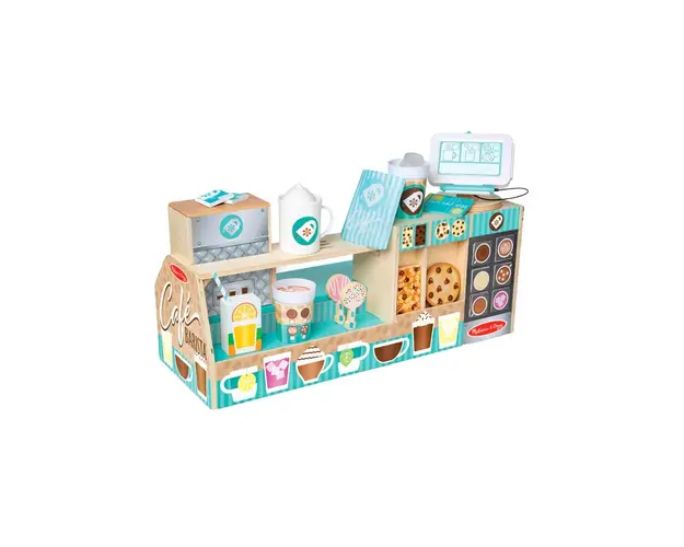 Set de joaca din lemn cu accesorii Ne jucam de-a Cafeneaua - Barista