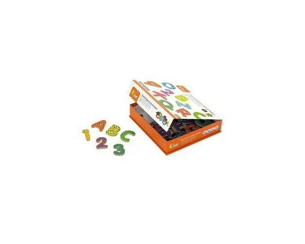 Viga - Set magnetic Litere si Numere , 77 piese