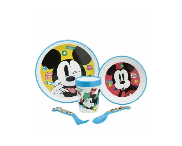 Set de masa premium antiderapant 5 piese Mickey Mouse® Fun-Tastic