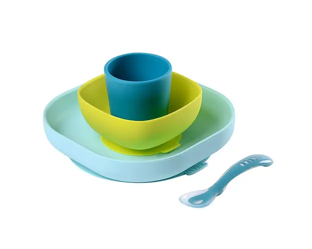 Set de masa silicon 4 piese Bleu