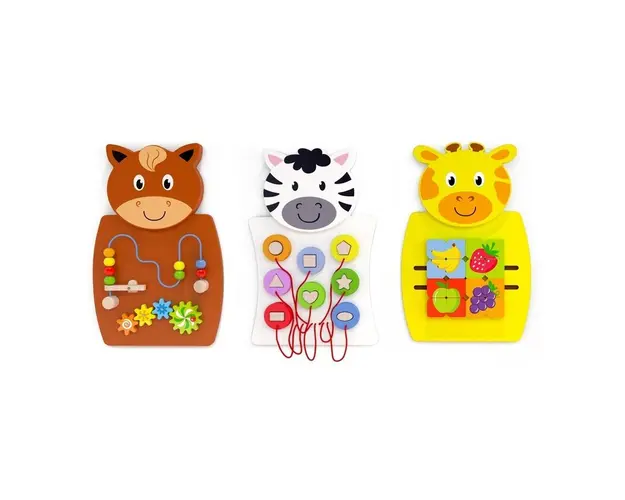 Set de motricitate fina cu 3 animale