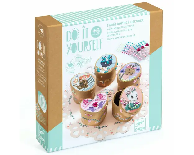 Set DIY Djeco, Cutii si cutiute