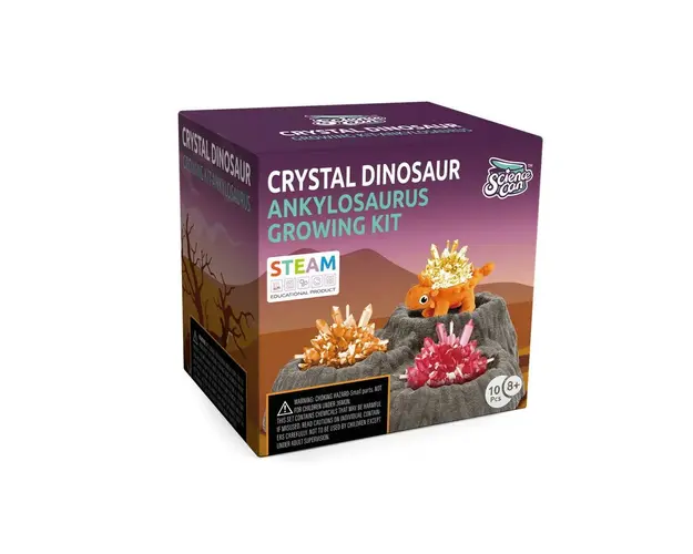 Set experimente - Cristal si dinozaur (Ankylosaurus)