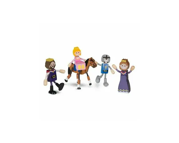 Melissa & Doug - Set papusi Familia Regala Flexibile