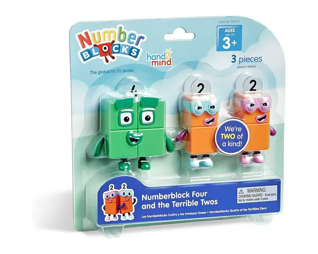 Set figurine Numberblocks - Patru & Teribilii Doi