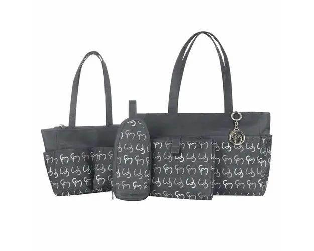 Clevamama - Set geanta multifunctionala Nicole Asphalt