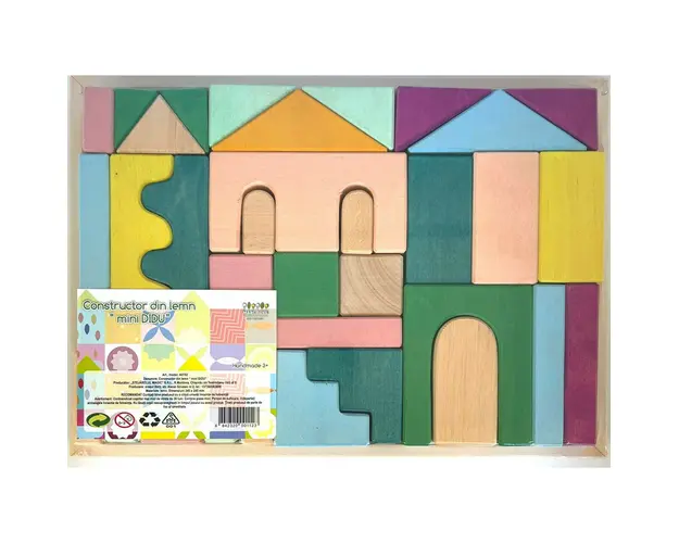 Set Handmade, Constructor din Lemn Mini Didu