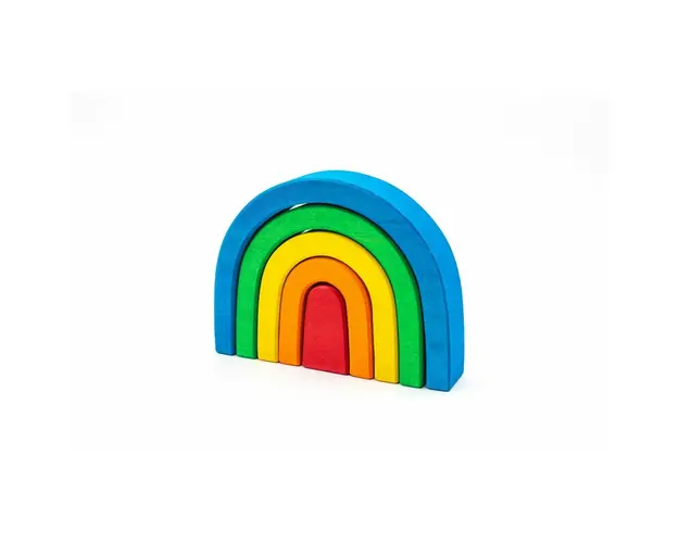 Marc toys - Set Handmade, Curcubeu Arcada Medie Albastru