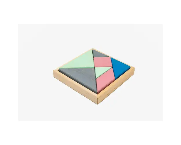 Marc toys - Set handmade , Tangram Turcoaz