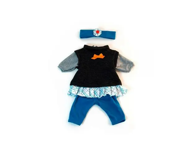 Set imbracaminte vreme temperata pentru papusa fetita 38 cm Blue