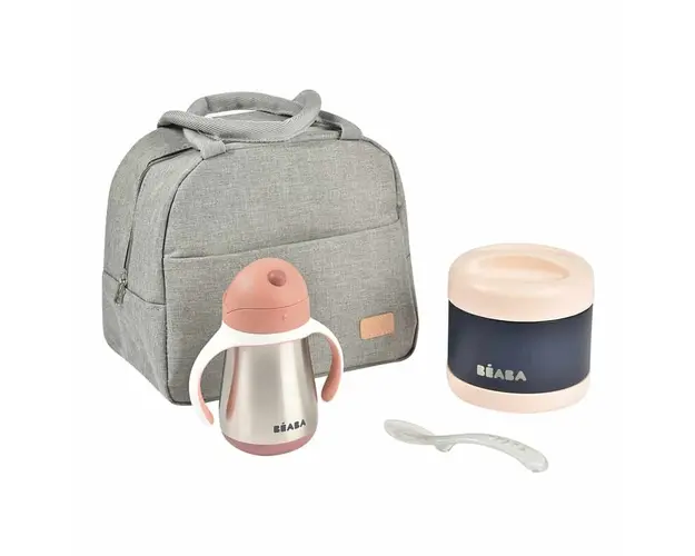 Set izoterm on the go 4 piese Beaba Pink