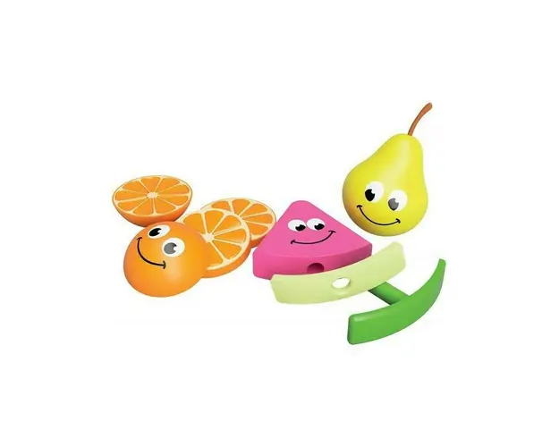 Fat Brain Toys - Set de alimente Fructele prietenoase Senzoriale