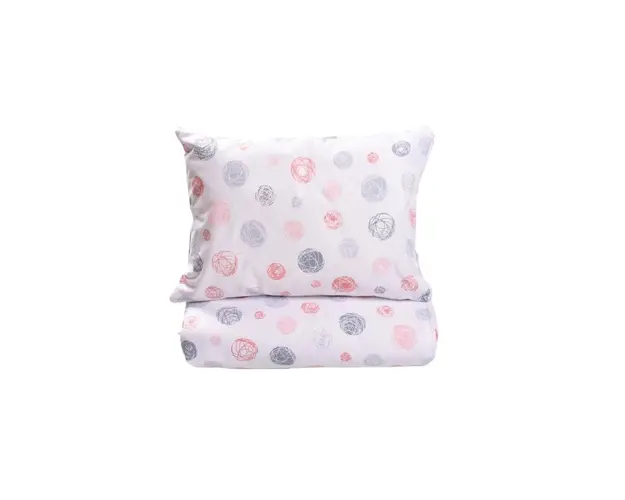 Set lenjerie 3 piese pentru patut stivuibil gradinita model ghemotoace