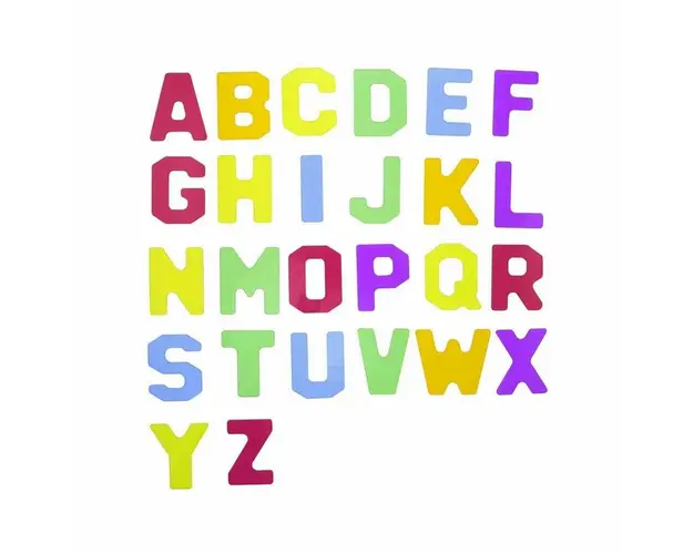 Set litere si cifre acrilic colorat transparent, +3 ani, Masterkidz