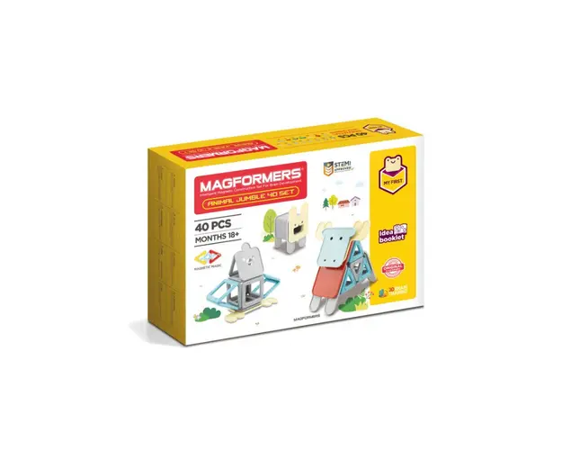 Clicstoys - Set de constructie Magnetic Animale , Magformers , 40 piese