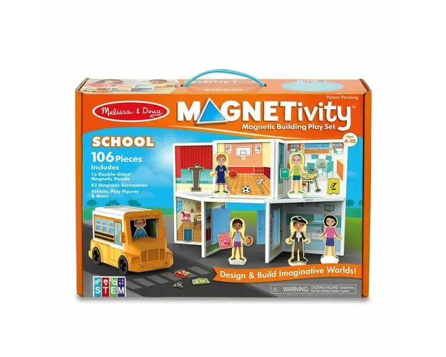 Melissa & doug - Set magnetic de joaca La Scoala -