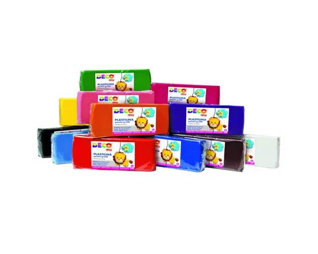 Set plastilina 12 culori de cate 500 g