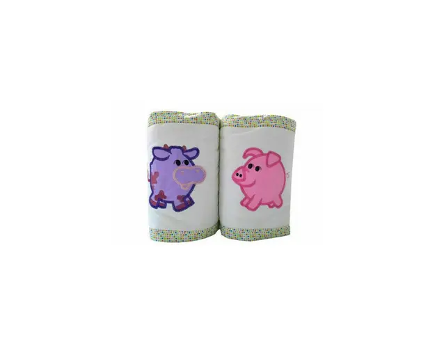 Kidsdecor - Set protectii patut 60 x 120 cm Animale brodate