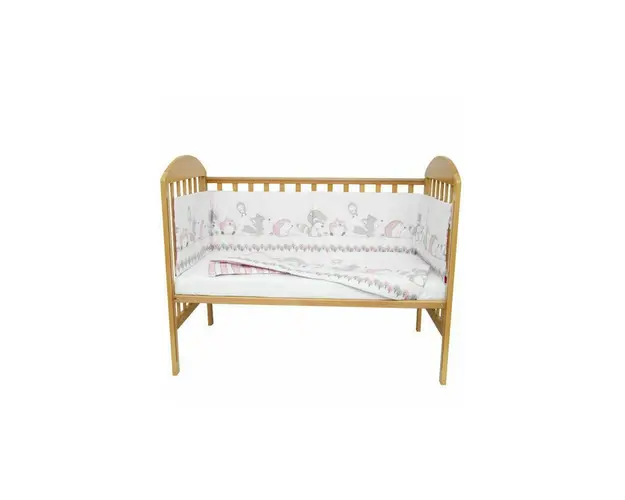 KidsDecor - Set protectii patut 70 x 140 cm Odette Pink