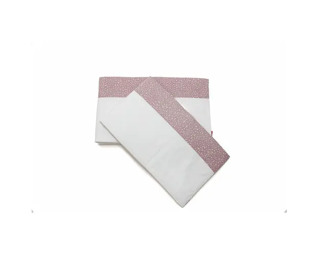 Set protectii patut Marshmellow spots, din bumbac, 63x127 cm